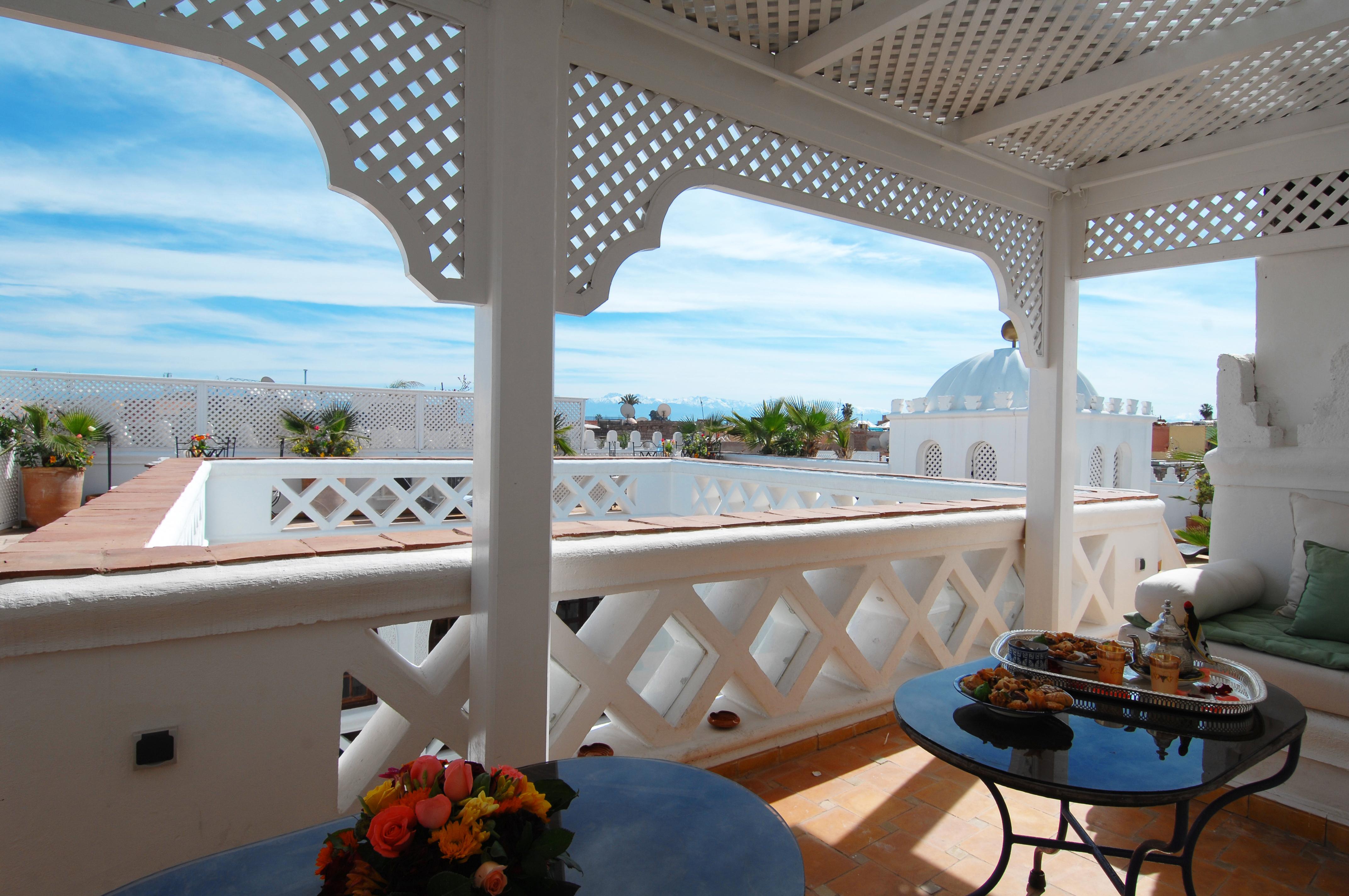 فندق Riad Palais Des Princesses & Spa مراكش المظهر الخارجي الصورة A view from the rooftop of the hotel